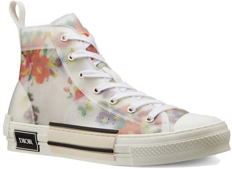 dior floral high top|b23 high top sneaker price.